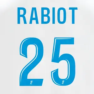 Flocage Heim OM Ligue 1 RABIOT #25 2024/26