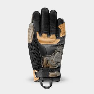 Leather summer motorcycle gloves Racer Mesh D3O image-1