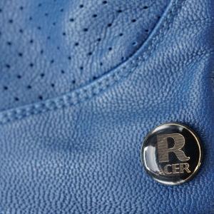 Women's summer leather motorcycle gloves Racer D3O image-2