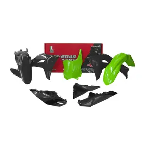 Motorbike Plastics Decoration Kit Racetech Replica Kawasaki image-0