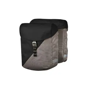 Saco traseiro duplo de pedra Racktime Vida snap-it 43 x 14 x 36 cm