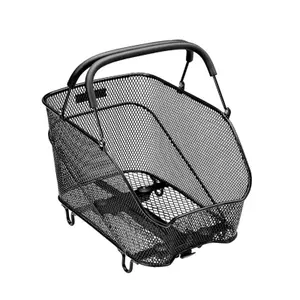 Hinterer Fahrradkorb mit Bügel auf Gepäckträger kompatibel mit Snap-it-System 2.0 Racktime Bask It Trunk