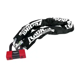 Chaîne moto en acier trempé avec mini cadenas en arc Radikal SRA