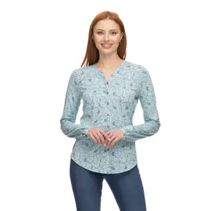 Organic Long Sleeve T-Shirt Women Ragwear Zofka Flower image-0