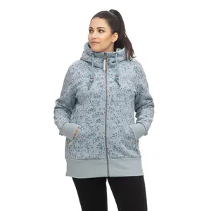 Women's zip-up hoodie Ragwear Neska Flowery Plus image-0