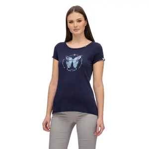 Women's T-shirt Ragwear Florah Butterfly Gots image-0