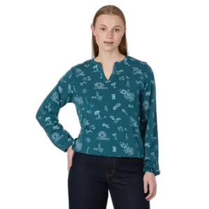 Long sleeve blouse for women Ragwear Santica Print image-0