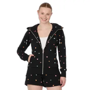 Women's zip-up sweatshirt Ragwear Ronette Hearts image-0