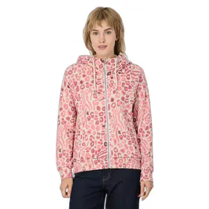 Printed zip-up hoodie for women Ragwear Fllawia image-0