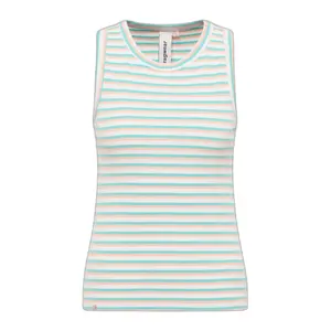 Camisola de alças às riscas para mulher Ragwear Emannuel image-0