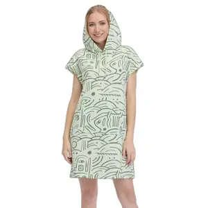Women's hooded t-shirt dress Ragwear Chyca Print image-0