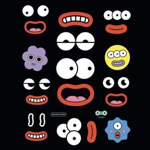 Reflective stickers Rainette Face image-1