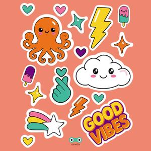 Reflective stickers Rainette Good Vibes