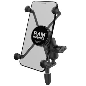 1104122-motorrad-smartphone-halterung-kurzer-arm-gabelschaftbefestigung-ram-mounts-x-gripr-schwarz-l-xl