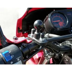 Uchwyt do smartfonów do motocykli z mocowaniem w kształcie litery U na rurach kulowych b RAM Mounts image-1