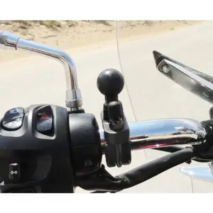 Motorcycle smartphone holder base u-shaped fixing on ball tubes b RAM Mounts image-3