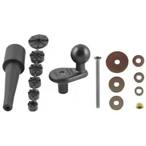 Support smartphone moto base fixation sur tige de fourche boule B RAM Mounts image-0