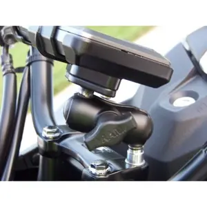 Support smartphone moto base fixation sur pontet via boulons boule B RAM Mounts image-2