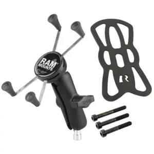 Compleet pakket met smartphonehouders, medium arm, stuurklembevestiging RAM Mounts X-Grip® image-0