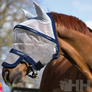 Anti-vliegmasker voor paard plus met oorbeschermer Rambo image-1