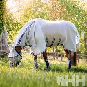 Rovarriasztó takaró nyakvédővel lovaknak Rambo Protector Plus
