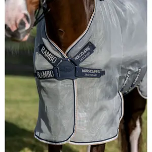 Paardenvliegendeken met halsdekking Rambo Protector Fieldsafe Plus image-1