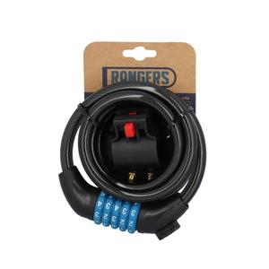 Spiral chain lock with code and holder Rangers image-2
