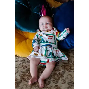 Langarmbody mit Rock Baby Mädchen Raspberry Republic image-1