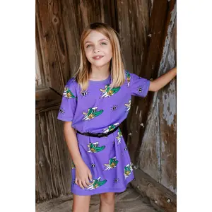 Girl t-shirt dress Raspberry Republic image-1