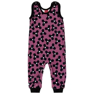 Baby Velour Overalls Raspberry Republic image-0