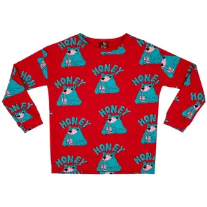 Girl's long sleeve T-shirt Raspberry Republic I Need Honey! image-0
