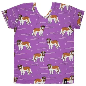 T-shirt da donna Raspberry Republic Saint Bernard