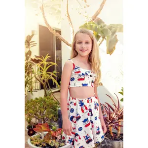 Girl's Tank Top and Skirt Set Raspberry Republic Lambada image-1
