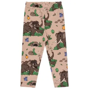 Girls' leggings Raspberry Republic Wooly Mammoth image-0
