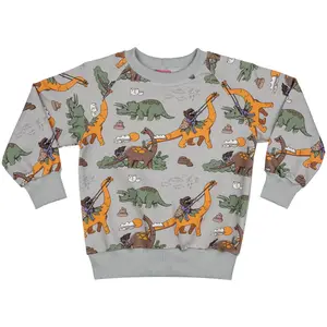 Sweatshirt child Raspberry Republic Dino Riders image-0