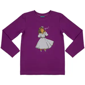 T-shirt manches longues bébé fille Raspberry Republic Queen of Lions image-0