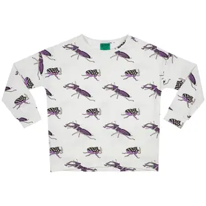 Long sleeve Baby's T-shirt Raspberry Republic Beetle Bug image-0