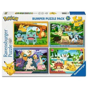 4x100-piece puzzle Ravensburger Pokemon