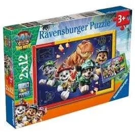 2x12 Piece Puzzle Ravensburger Paw Patrol Dino Movie image-3