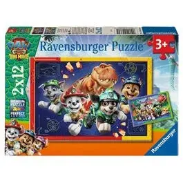 2x12 Piece Puzzle Ravensburger Paw Patrol Dino Movie image-4