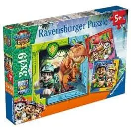Puzzle mit 3x49 Teilen Ravensburger Paw Patrol Dino Movie image-3