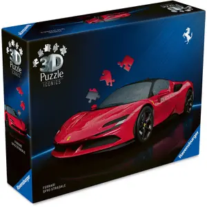 Puzzle 108 Pieces Ravensburger Iconics 3D Ferrari image-1