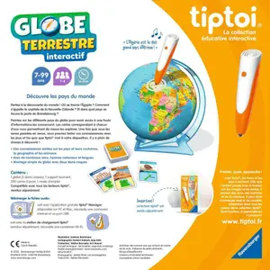 Pædagogiske spil tiptoi® interaktiv globus Ravensburger image-2