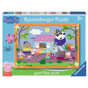 24-piece puzzle -giant- the peppa pig club Ravensburger image-0