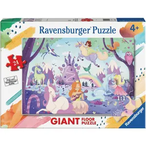 24-piece puzzle -giant- the magical world of unicorns Ravensburger image-0