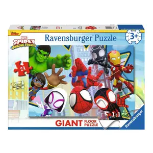 24-piece puzzle -giant- a fantastic team / spidey Ravensburger image-0