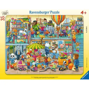 Frame puzzle - the animal toy store Ravensburger image-0