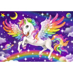 2x24-piece unicorn and pegasus puzzle Ravensburger image-0