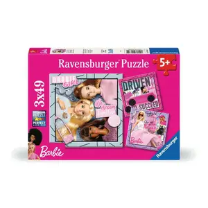 3x49 pieces puzzle inspires the world Ravensburger Barbie image-3