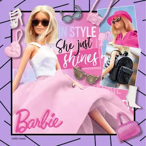 3x49 pieces puzzle inspires the world Ravensburger Barbie image-2